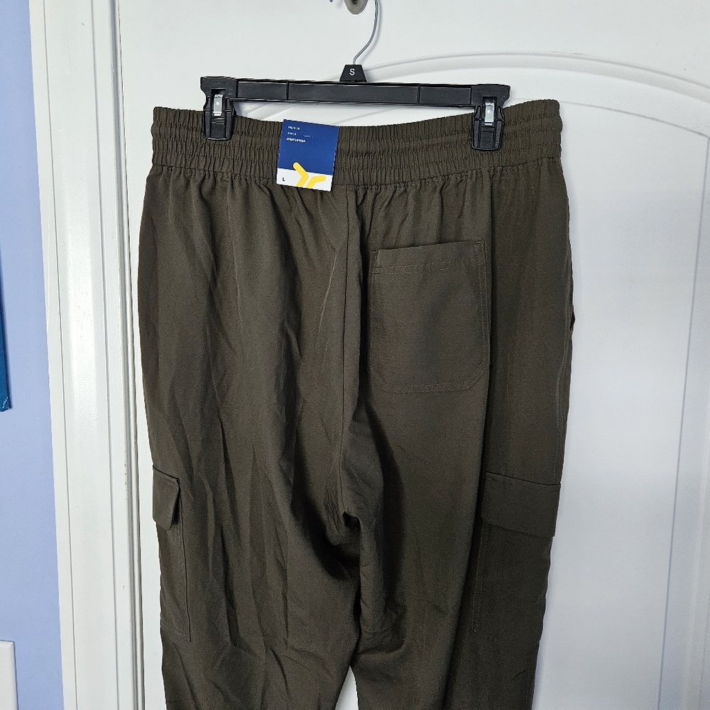 Olive green jogger pants